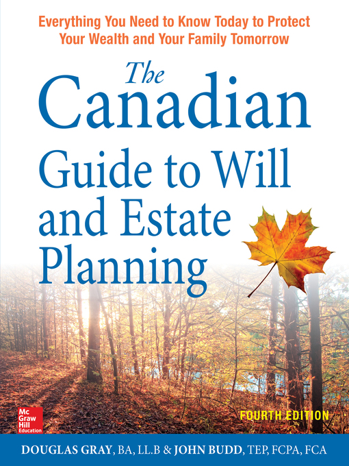 Title details for The Canadian Guide to Will and Estate Planning by Douglas Gray - Wait list